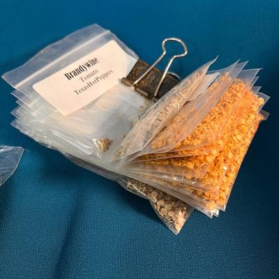 60 ASSORTED PACKETS OF VEGETABLE SEEDS 