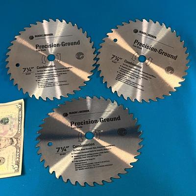 BLACK & DECKER 7-1/4â€ COMBINATION SAW BLADES X 3