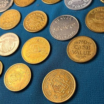 VINTAGE TOKEN COLLECTION VARIOUS BUSINESSES