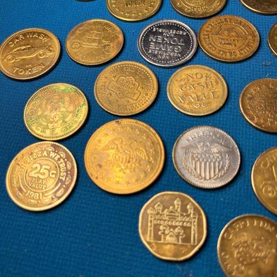 VINTAGE TOKEN COLLECTION VARIOUS BUSINESSES