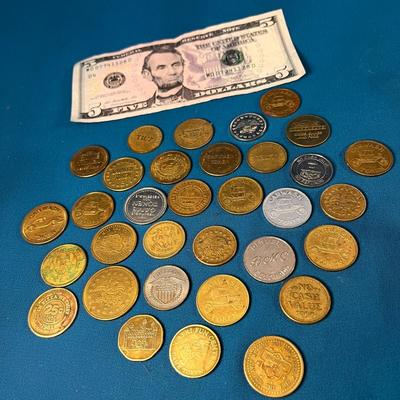 VINTAGE TOKEN COLLECTION VARIOUS BUSINESSES