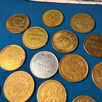 VINTAGE TOKEN COLLECTION VARIOUS BUSINESSES