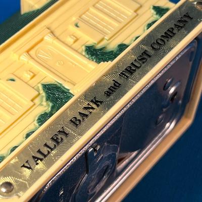 VINTAGE HOUSE SHAPED â€œVALLEY BANK & TRUST COMPANYâ€ BANK