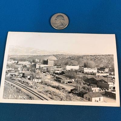 VINTAGE PHOTO POST CARD OF ELY, NEVADA