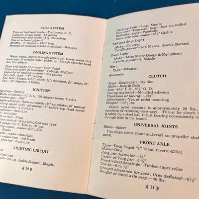 VINTAGE 1920â€™S SALESMENS BOOKLET FOR LUXURY DURANT CARS