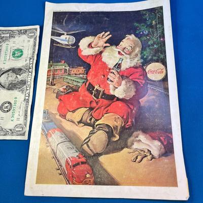1962 COCA-COLA, SANTA MAGAZINE AD 