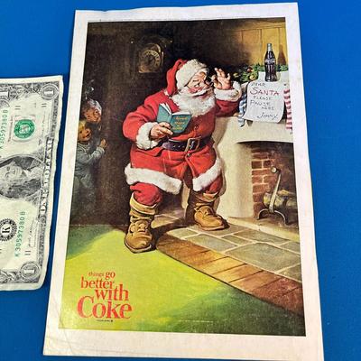 1963 COCA-COLA, SANTA MAGAZINE AD