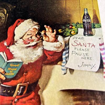 1963 COCA-COLA, SANTA MAGAZINE AD