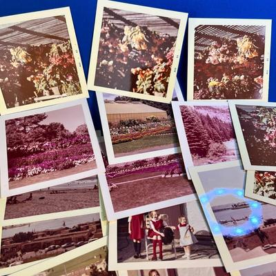 40 COUNT ASSORTED 1963 PHOTO SNAPSHOTS OF UTAH AND CALIFORNIA