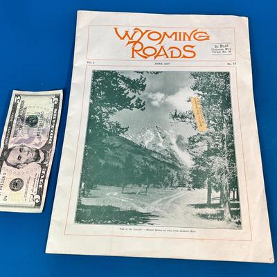 1927 â€œWYOMING ROADSâ€ MAGAZINE ABOUT ROADS AROUND THE STATE