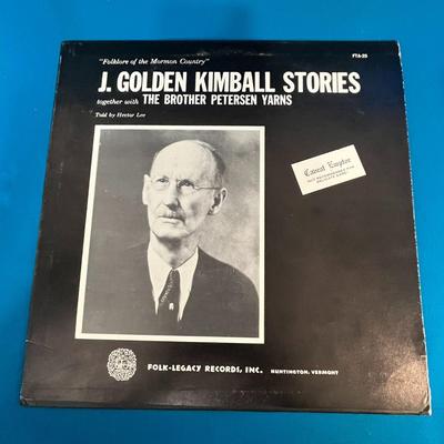 1964 ALBUM OF J. GOLDEN KIMBALL STORIES, SPEECHES RECORDED BY HECTOR LEE 