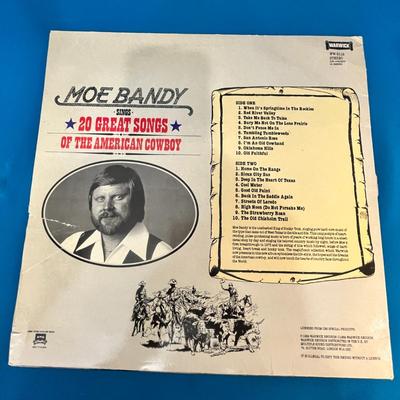 MOE BANDY SINGS 20 GREAT SONGS OF THE AMERICAN COWBOY FULL OF CLASSICS