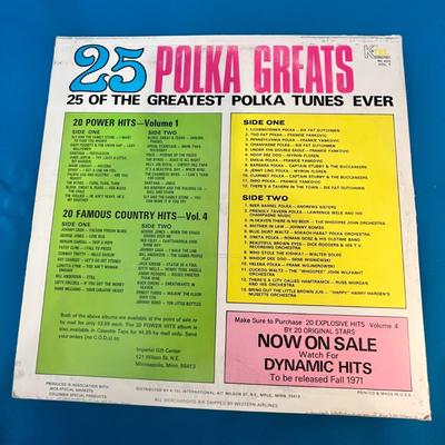 25 POLKA GREATS RECORD ALBUM BY VARIOUS ARTISTS 