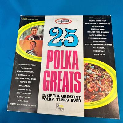 25 POLKA GREATS RECORD ALBUM BY VARIOUS ARTISTS 