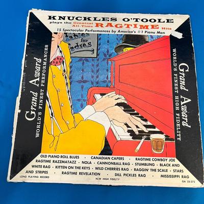 KNUCKLES Oâ€™TOOLE PLAYS GREATEST ALL-TIME RAGTIME HITS RECORD ALBUM