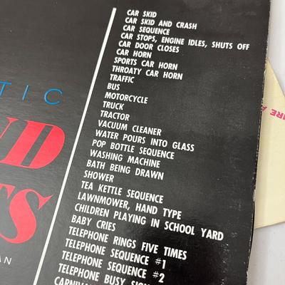 3 DIFFERENT RECORD ALBUMS VARIOUS â€œSOUND EFFECTSâ€  