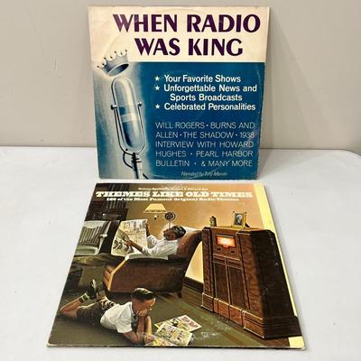  2 RECORD ALBUMS â€œOLD TIME RADIO SHOWS, THEMESâ€ ONE RECORD IS A DOUBLE ALBUM