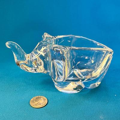 LEADED CRYSTAL ELEPHANT SHAPED BOWL