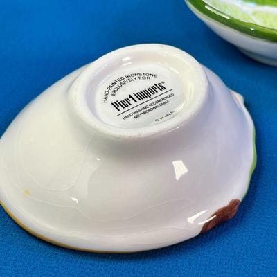5 PIECE SET SMALL CERAMIC LEMON, LIME BOWLS FROM PIER 1 IMPORTS