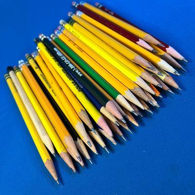 GROUP OF 36 VARIOUS NO. 2 PENCILS WITH ERASERS