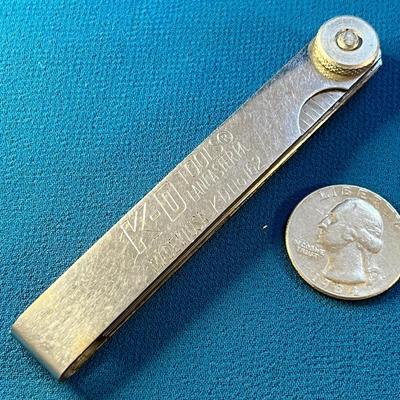 MULTI-SIZE FOLDING FEELER GAUGE BY K-D TOOLS 