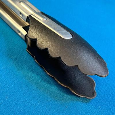 13â€ LONG LOCKING KITCHEN TONGS METAL AND PLASTIC 