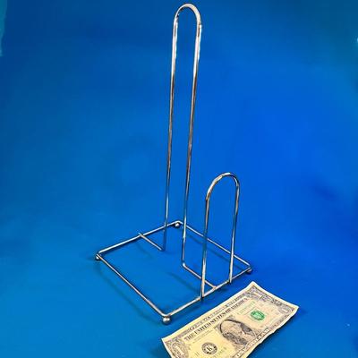 CHROME WIRE PAPER TOWEL HOLDER STAND