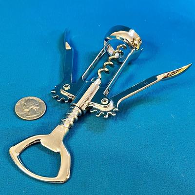 CHROME WINE CORKSCREW TOOL
