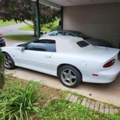 1999 Camaro SS Convertible White on White