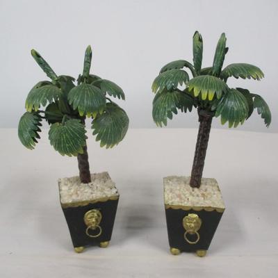 Palm Tree Candle Holders