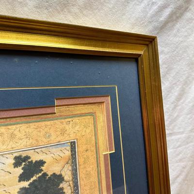 Framed Peacock Print & Mirror (BO-KL)