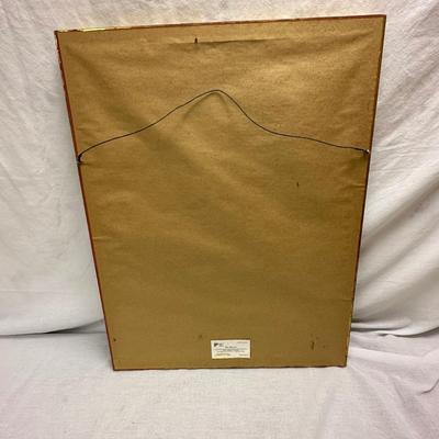 Framed Peacock Print & Mirror (BO-KL)