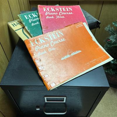 John W. Schaum Piano Music Books & Filing Cabinet (BO-KL)