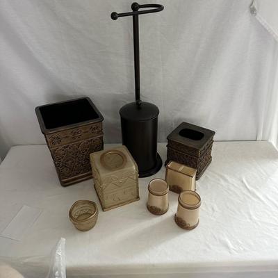 Toilet Paper Stand with Canister & Bathroom Accessories (GB-KL)