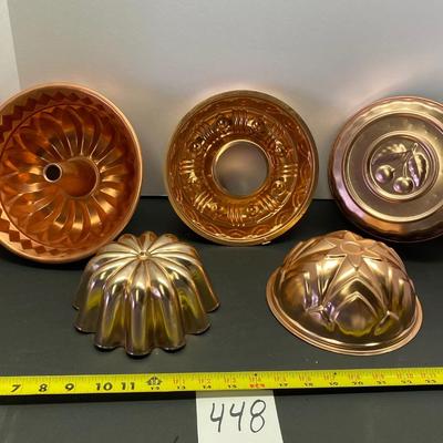 Vintage Copper Mold Pans
