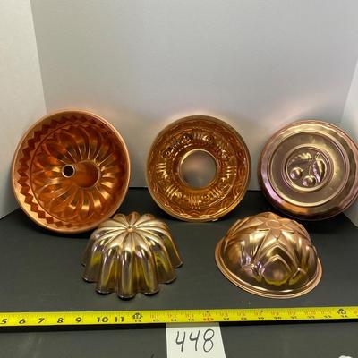 Vintage Copper Mold Pans