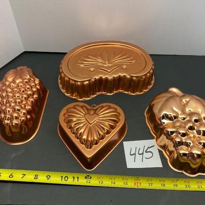 Vintage Copper Mold Pans