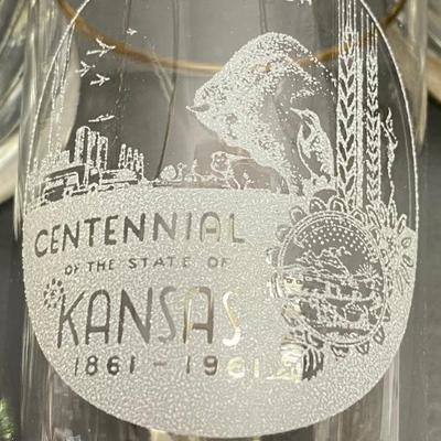 1961 Vintage Set of Ks Centennial Glasses