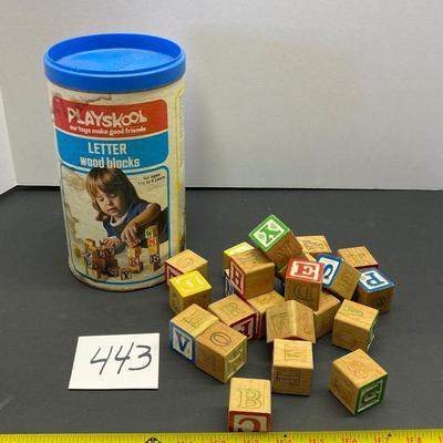 Vintage Playskool Letter Blocks