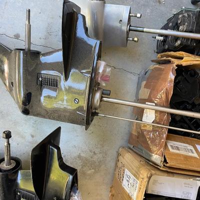 3 Mercury Motors and Lower Half Boat Parts