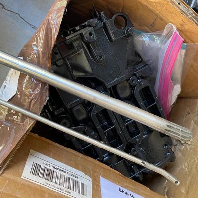 3 Mercury Motors and Lower Half Boat Parts