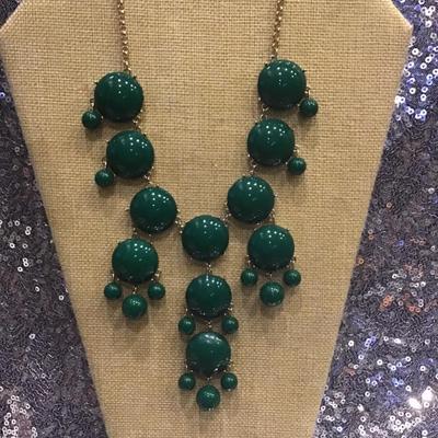 Cute Christmas Green Costume Necklace