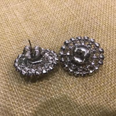 14 K Plated Beautiful Rhinestone Earrings