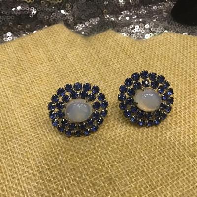 14 K Plated Beautiful Rhinestone Earrings
