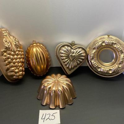 Vintage Copper Mold Pans