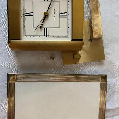 Silverware Tiffany Clock & Frame