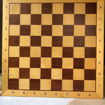 Heavy wooden chess/checker board