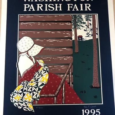 2 Washington Parish Fair posters signed and numbered