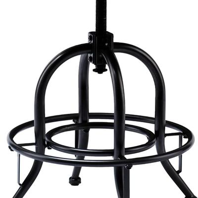 Christopher Industrial Adjustable Height Black  (Set of 2)