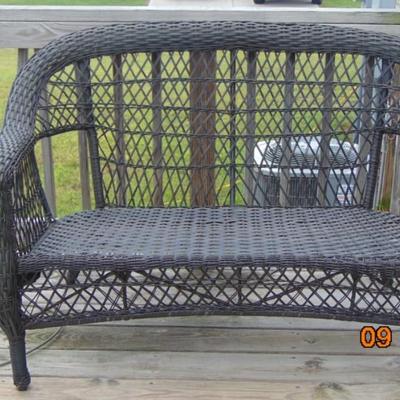 Harvest Run All-Weather Wicker Patio Set (6 Piece Set)
